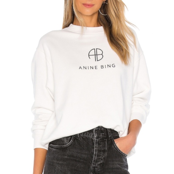 Anine Bing Sweaters - NWOT Anine Bing: Ramona Monogram Sweatshirt